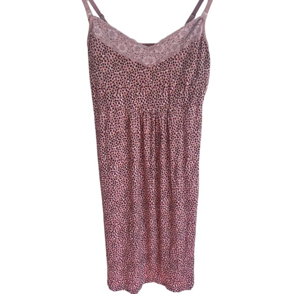 Love by Gap Nursing Nightgown Pink Leopard Print size Large - Picture 2 of 8